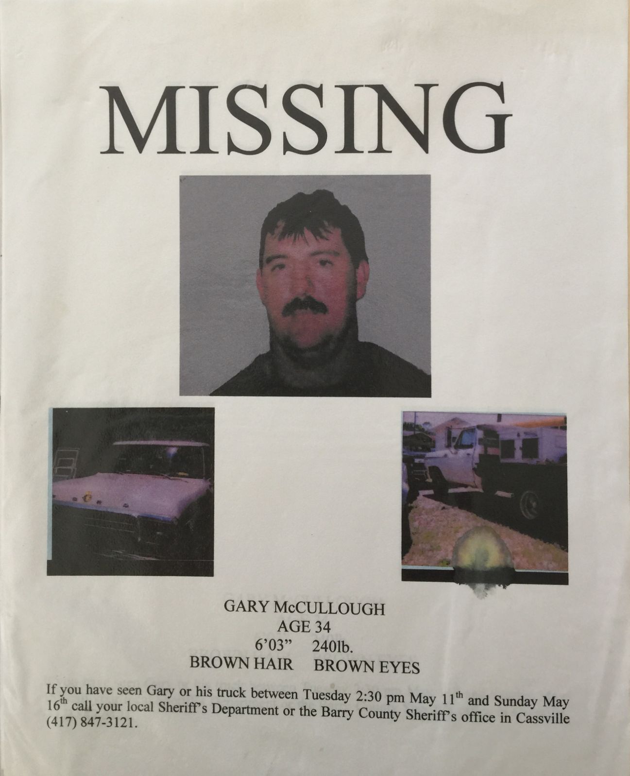 Gary McCullough missing person poster
